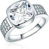 Rafaela Donata Anillo plata / transparente