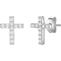 Glanzstücke Pendientes plata / transparente