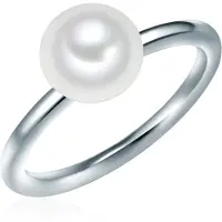 Valero Pearls Anillo plata / blanco perla