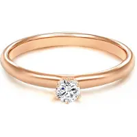 Trilani Anillo oro rosa / plata