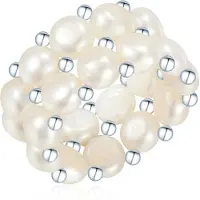 Valero Pearls Anillo plata / blanco perla