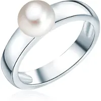 Valero Pearls Anillo plata / blanco perla