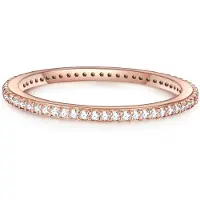 Glanzstücke Anillo oro rosa / transparente