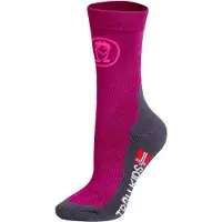 TROLLKIDS - Kids Trekking Mid Cut Socks II 2-Pack - Calcetines de trekking size 31-34, morado