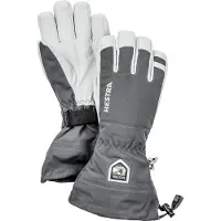 Hestra - Army Leather Heli Ski 5 Finger - Guantes size 10, gris