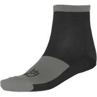 Norrøna - Fjørå Light Weight Merino Socks - Calcetines de ciclismo size 43-45, negro/gris