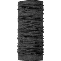 Buff - Lightweight Merino Wool - Braga de cuello size One Size, negro/gris