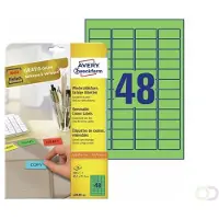 Avery Zweckform Zweckform L6040-20 Etiquetas extraíbles A4 45,7 x 21,2 mm verdes (960 etiquetas)