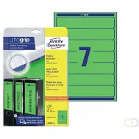 Avery Zweckform Zweckform L4764-20 Etiquetas para lomo de carpeta 192 x 38 mm, color verde (140 etiquetas)