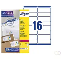 Avery L7162-40 Etiquetas de dirección A4 99,1 x 33,9 mm — 16 por hoja | Pack 40 hojas