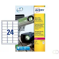 Avery L4773-20 Etiquetas resistentes a la intemperie A4 63,5 x 33,9 mm blancas (480 etiquetas)