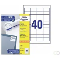 Avery Zweckform 3657 Etiquetas A4 48,5 x 25,4 mm — 40 por hoja | Pack 100 hojas
