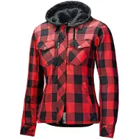 Held Lumberjack II 62010 Mujer Camisa De Motorista Negro/Rojo S mujeres