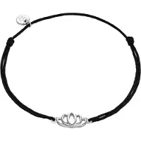 Glanzstücke Pulsera negro / plata