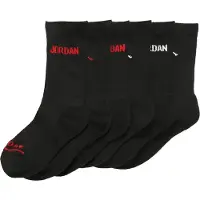 Jordan Calcetines rojo / negro / blanco
