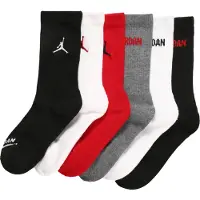 Jordan Calcetines gris moteado / rojo / negro / blanco