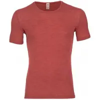 Engel - Shirt S/S - Ropa interior merino size 50/52, rojo