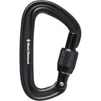 Black Diamond - Liteforge Screwgate Carabiner - Mosquetones de rosca negro/gris