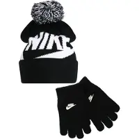 Nike Conjunto 'Swoosh Pom' negro / blanco