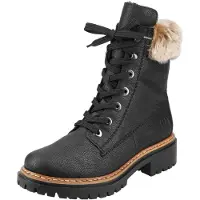 Rieker Botines con cordones negro
