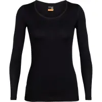 Icebreaker - Women's 200 Oasis L/S Scoop - Ropa interior merino size XS, negro