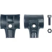 Wiha Juego de cabezales para martillo de impacto , con tornillo y tuerca de seguridad, para martillo de seguridad (26670), 50 mm