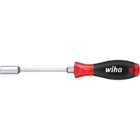 Wiha Llave de vaso hexagonal , tamaño 13 mm, longitud total 246 mm, con cabeza redonda/agujero interior hexagonal, acabado cromado mate - 1098
