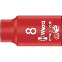 Wera Llave de vaso VDE Zyklop, 8 mm, 3/8"