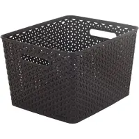 Generique Caja de almacenamiento estilo "Y" de ratán, color marrón, modelo 03612-210