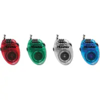 Master Lock Candado De Cable Retractable 3 Digit Lock 4 Units