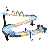 Hot Wheels Coche De Juguete Mario Kart Rainbow Track Con Luces Y Sonidos
