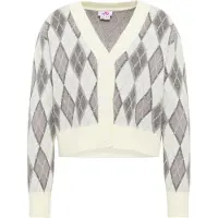 Mymo Jersey gris claro / gris oscuro / blanco lana