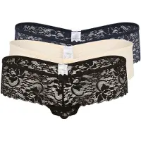 LASCANA Tanga beige / azul / negro