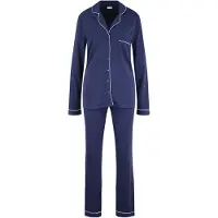 LASCANA Pijama navy / blanco