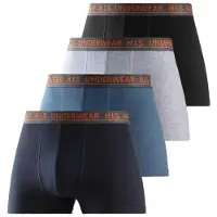 H.I.S. Calzoncillo boxer navy / azul ahumado / gris / negro