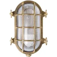 MORETTI Luce Aplique Tortuga oval 22,5cm latón natural/claro