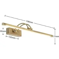 LUCANDE Felena lámpara LED para cuadros, latón