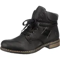 Rieker Botines con cordones negro