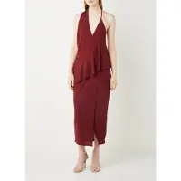 Reiss Xena Midi Dress — Red Talla: 8 | Vestidos Midi Outlet | Mujer | Rojo