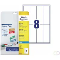 Avery Zweckform J8875-5 Etiquetas magnéticas 50 x 140 mm blancas (40 etiquetas)