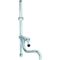 Delabie Boquilla para lavavajillas con tubo de elevación corto, conexión G 3/4, sin válvula de desagüe.