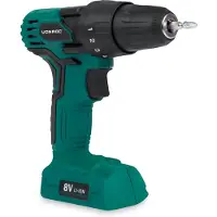 Vonroc Taladro inalámbrico de 8V | Incluye cargador y broca doble de 50mm