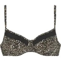LASCANA Top de bikini marrón / negro