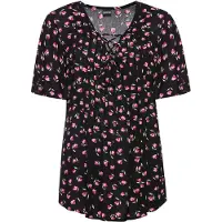 Bonprix Túnica rojo / negro