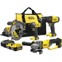 Stanley Kit Sfmcd711+sfmcf800+sfmcg400+sfmcs500 V20 2*4.0a