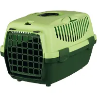 Trixie Caja de transporte Capri, color gris claro/lila, para perros