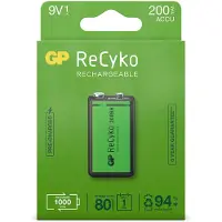GP Batería recargable 200 ReCyko E-block / Ni-MH 6HR61 (1 unidad)