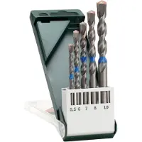 Bosch ISO 5468, Taladro, Juego de brocas, Rotación en sentido horario, 1 cm, Para hormigón, Hormigón duro, 12 cm