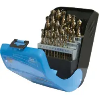 Silverline Juego de brocas de cobalto, 25 piezas, de 1 a 13 mm