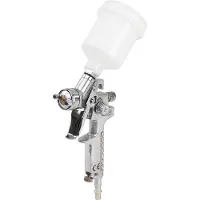 Silverline Pistola de pulverización HVLP 580420 con vaso de alimentación de 100 ml